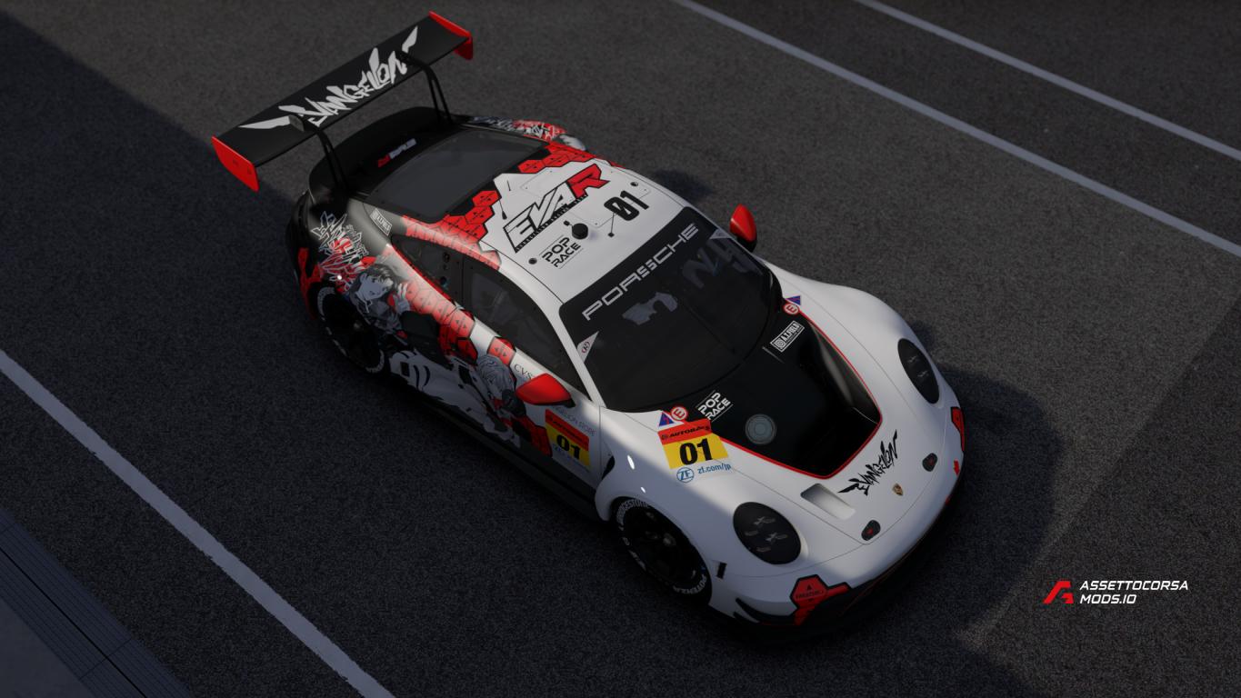 Evangelion Racing Itasha Super GT fictional