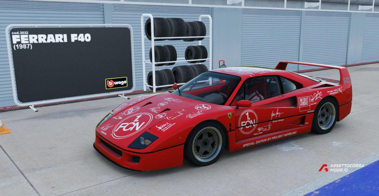 Ferrari F40 - Burago 3032 "FCN" Limited Edition