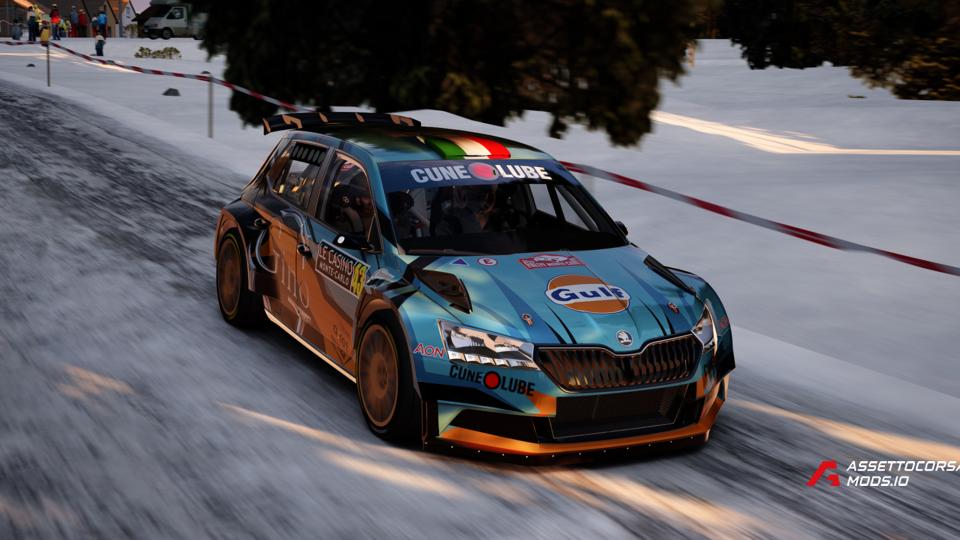 Skoda Fabia EVO | A.Gino-D.Fappani | Rallye Montecarlo 2020
