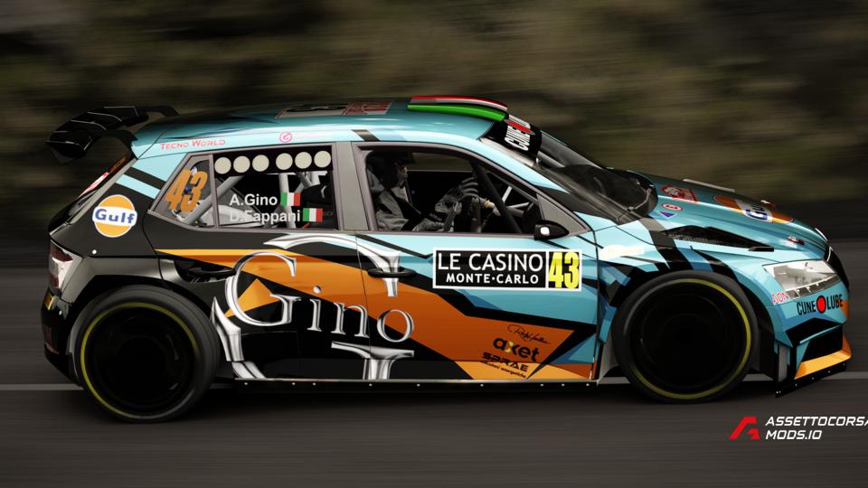 Skoda Fabia EVO | A.Gino-D.Fappani | Rallye Montecarlo 2020
