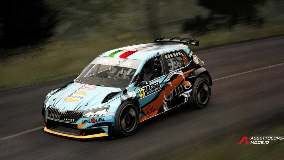 Skoda Fabia EVO | A.Gino-D.Fappani | Rallye Montecarlo 2020