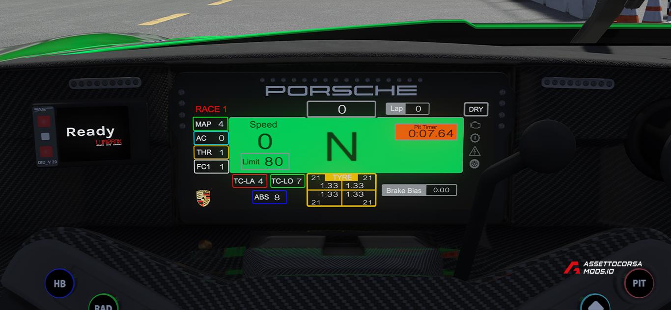 Real Digital Display Logos for RSS & URD Porsche GT3