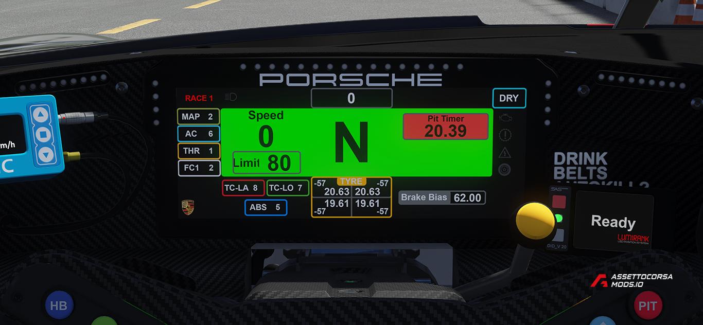 Real Digital Display Logos for RSS & URD Porsche GT3