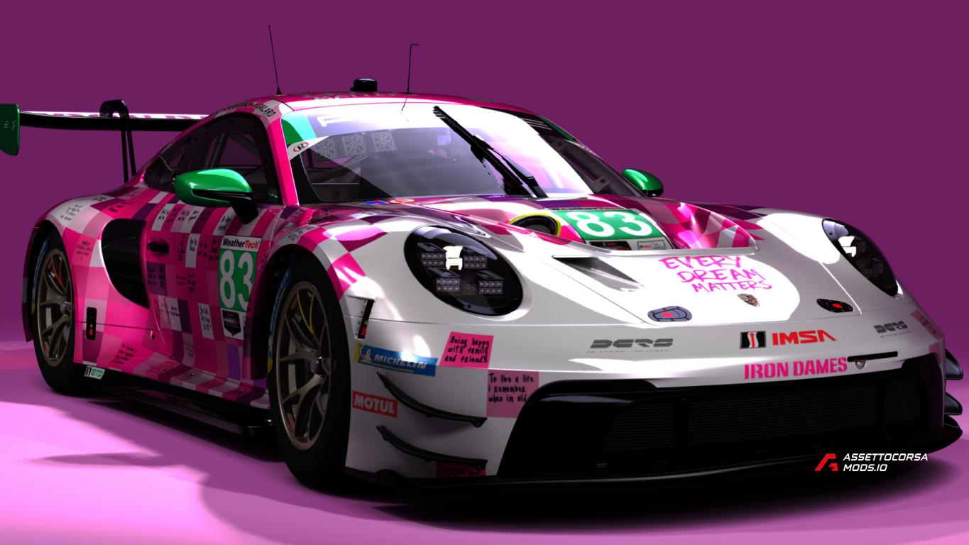 Iron Dames 2025 IMSA (Daytona 24h) #83 Porsche 911 GT3 R (992)