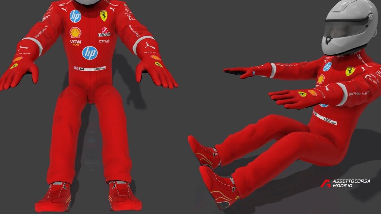 F1 Scuderia Ferrari 2025 Suits & Gloves