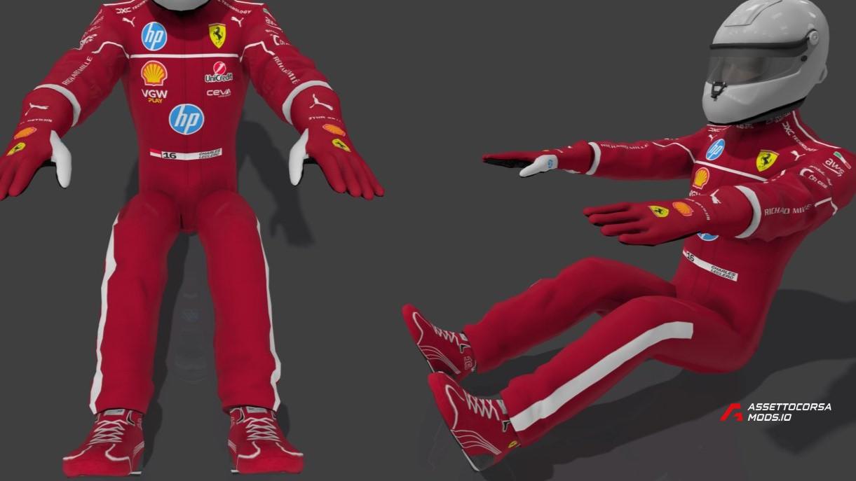 F1 Scuderia Ferrari 2025 Suits & Gloves
