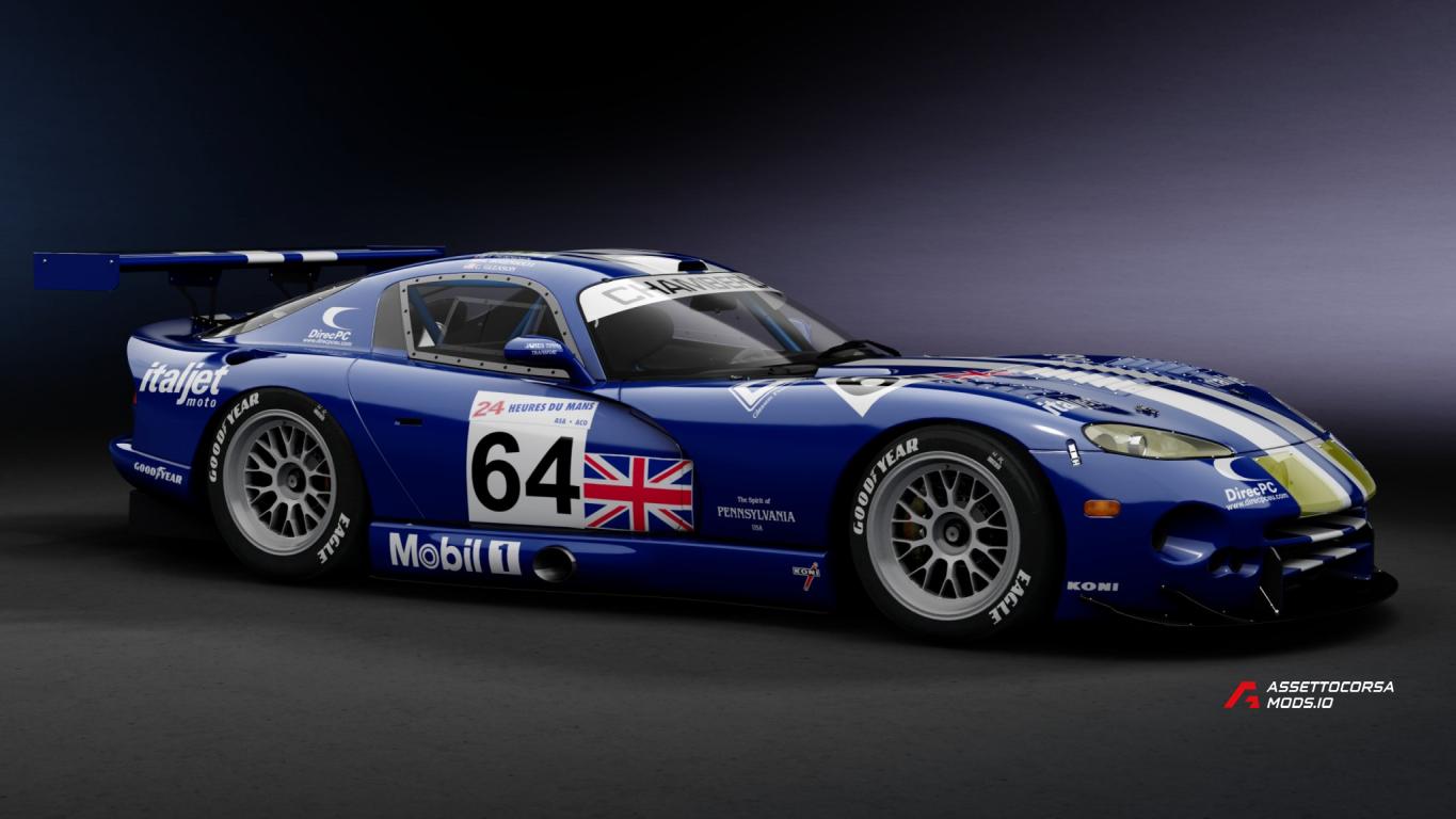 1997 Le Mans | Chrysler Viper GTS-R | Chamberlain Engineering #64 | RSS | 4k