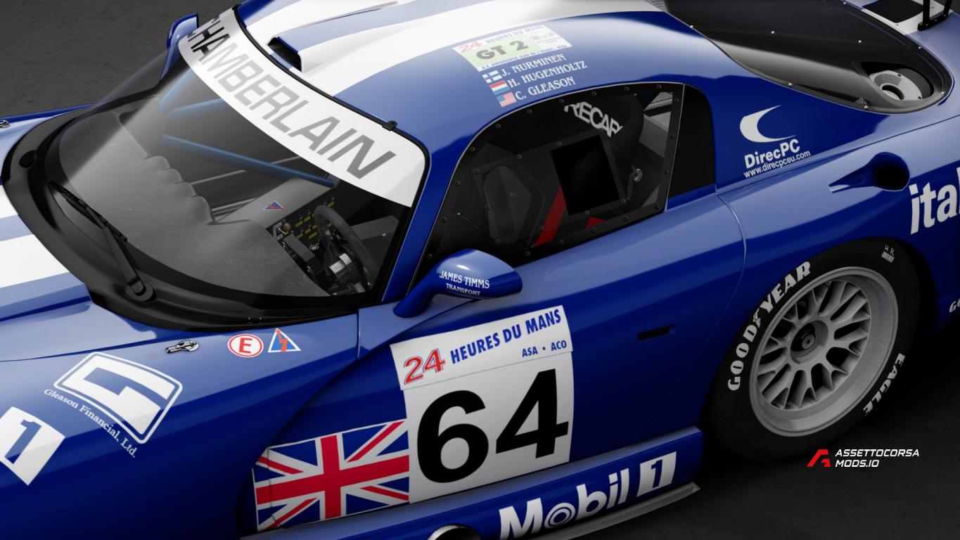 1997 Le Mans | Chrysler Viper GTS-R | Chamberlain Engineering #64 | RSS | 4k