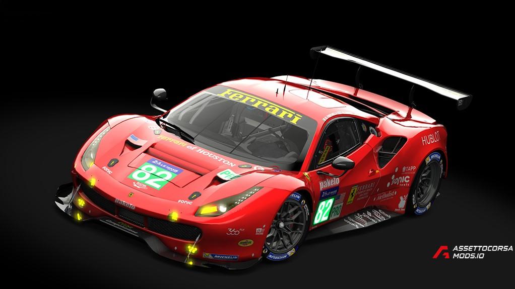 #82, Ferrari 488 GTE, Risi Competizione, Le Mans 2017 4k