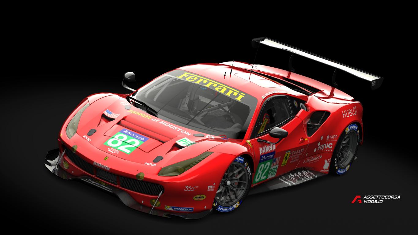 #82, Ferrari 488 GTE, Risi Competizione, Le Mans 2017 4k