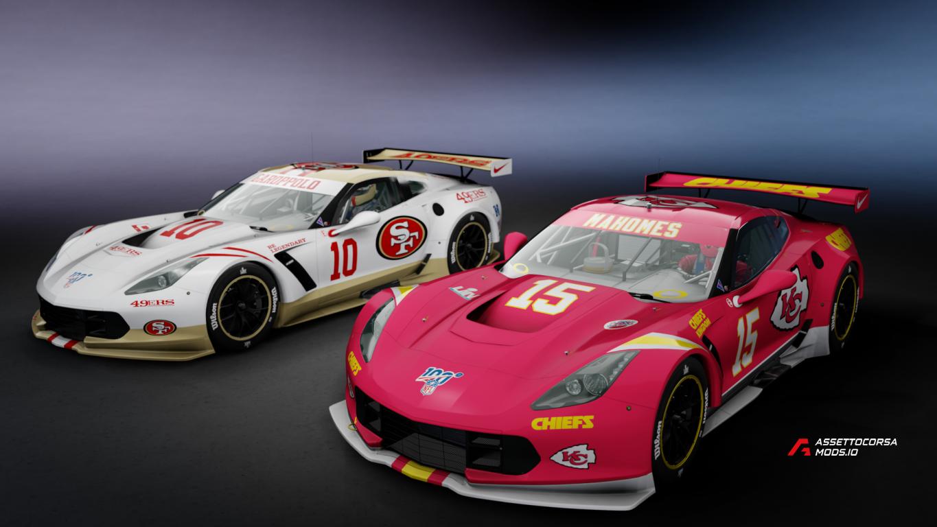 2020 SuperBowl 54 Corvette C7R skinpack [4K + HD]
