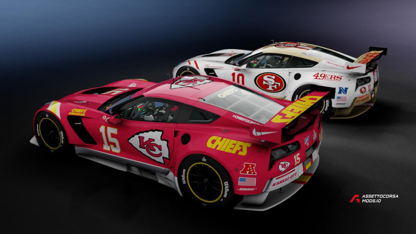 2020 SuperBowl 54 Corvette C7R skinpack [4K + HD]