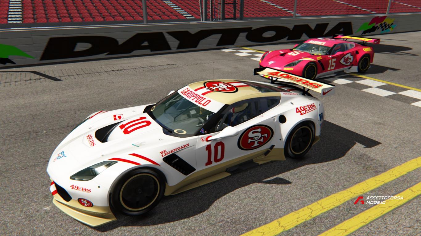 2020 SuperBowl 54 Corvette C7R skinpack [4K + HD]