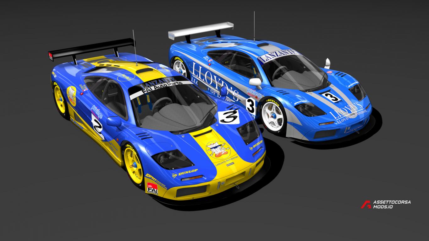 "Cesar" update McLaren F1 GTR Skinpack