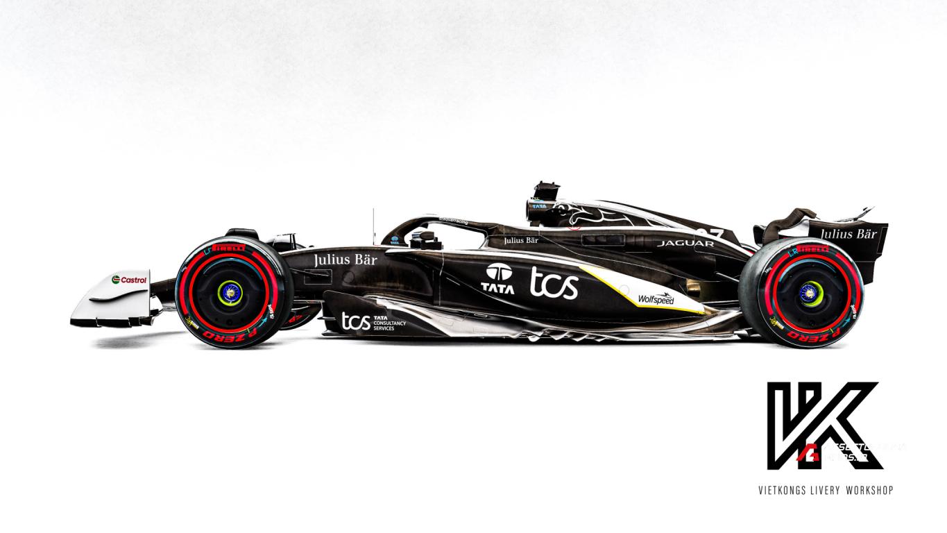 Jaguar F1 concept livery for the VRC Formula Alpha 2024