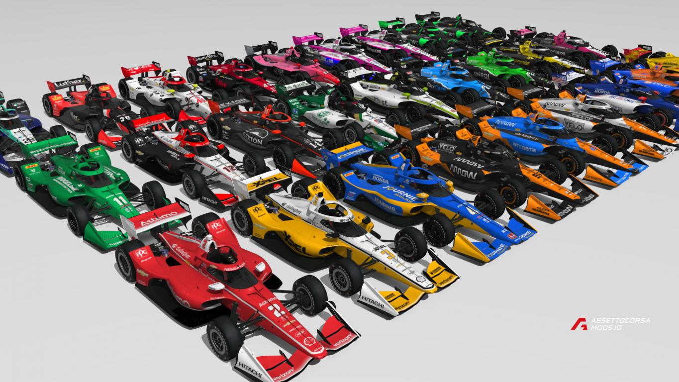 2024 IndyCar short oval skinpack for VRC Formula NA 2021
