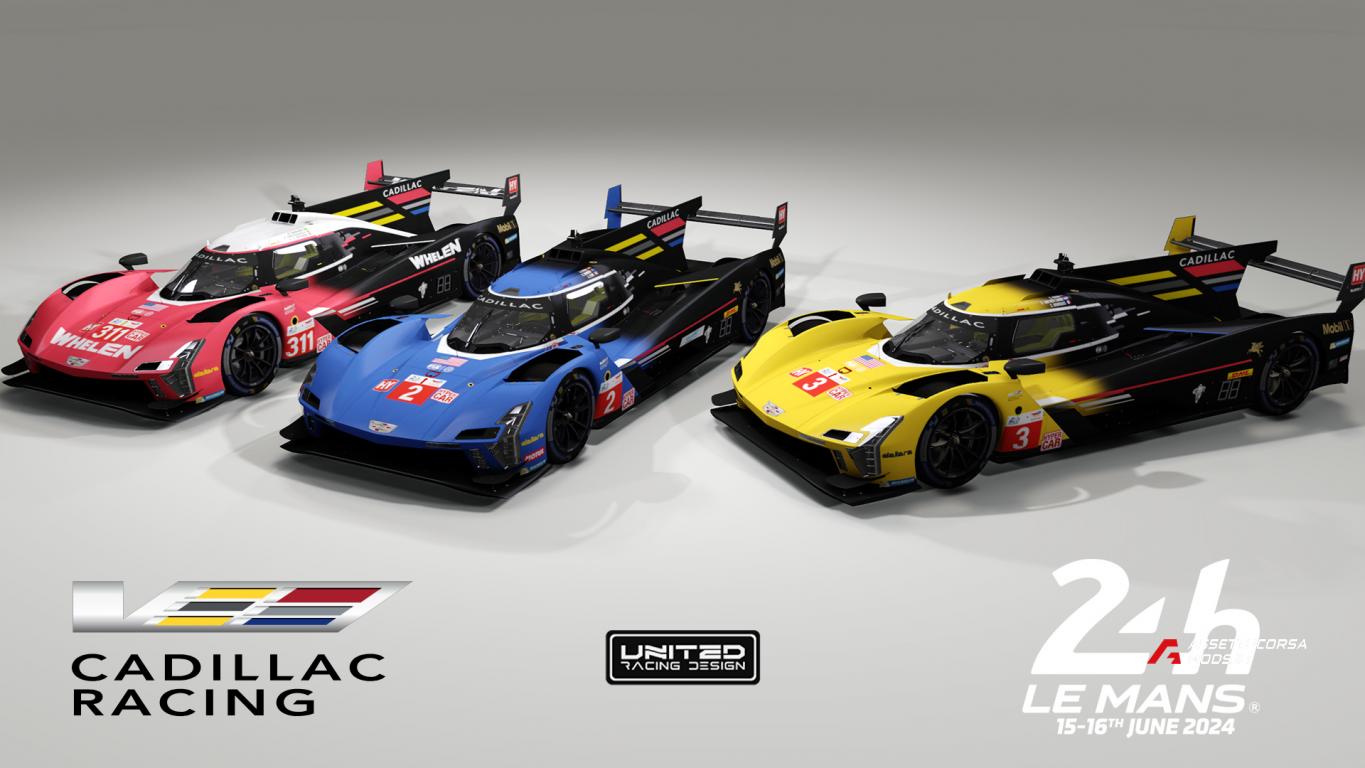 2024 Cadillac Racing skin pack (IMSA / WEC / Le Mans)