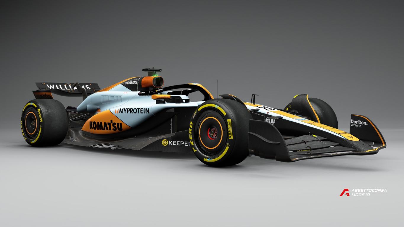 VRC Formula Alpha 2024 FW46 Gulf Concept Livery