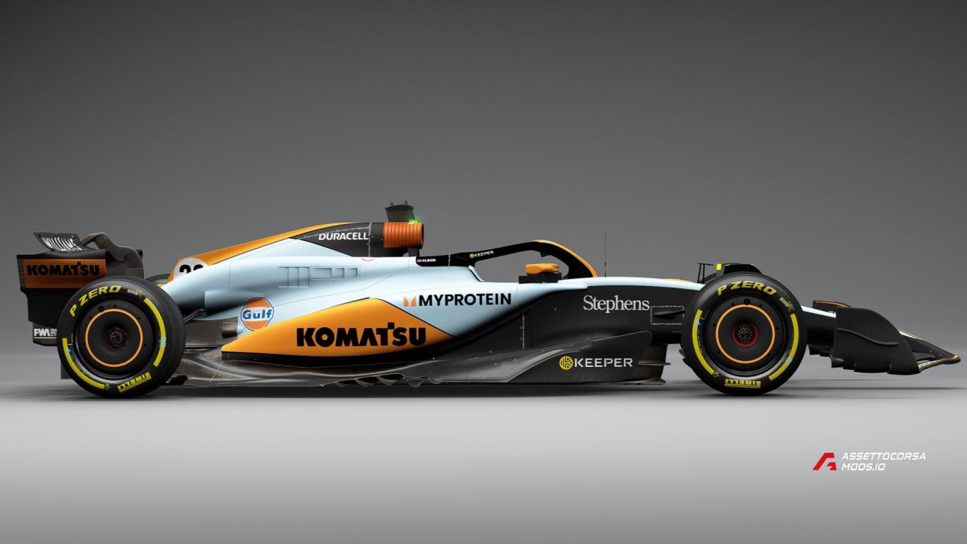 VRC Formula Alpha 2024 FW46 Gulf Concept Livery