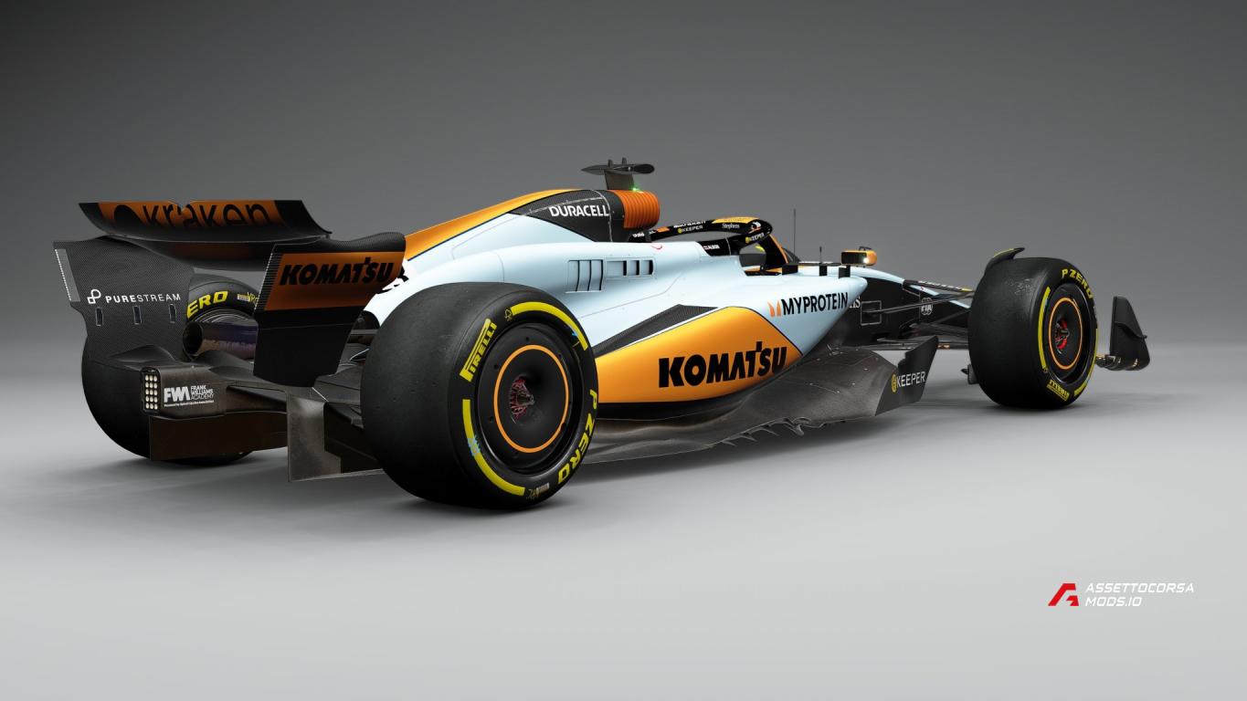 VRC Formula Alpha 2024 FW46 Gulf Concept Livery