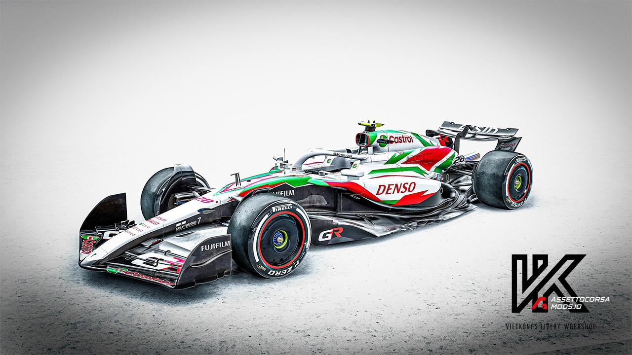 Castrol Toyota F1 concept for VRC Formula Alpha 2024