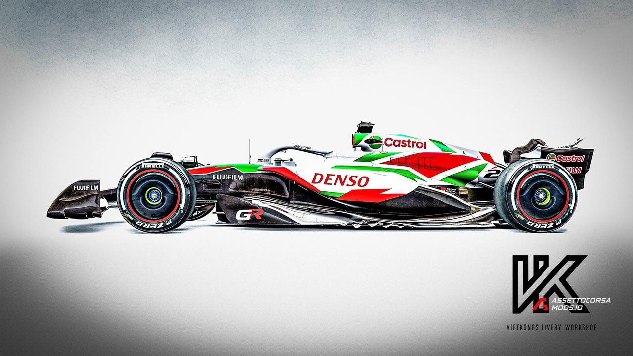 Castrol Toyota F1 concept for VRC Formula Alpha 2024
