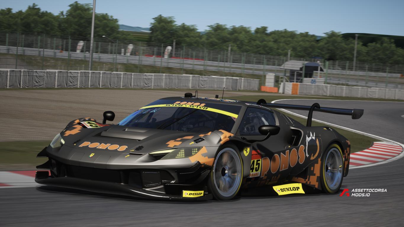 2025 #45 PONOS Racing Livery For RSS Furiano 96 V6