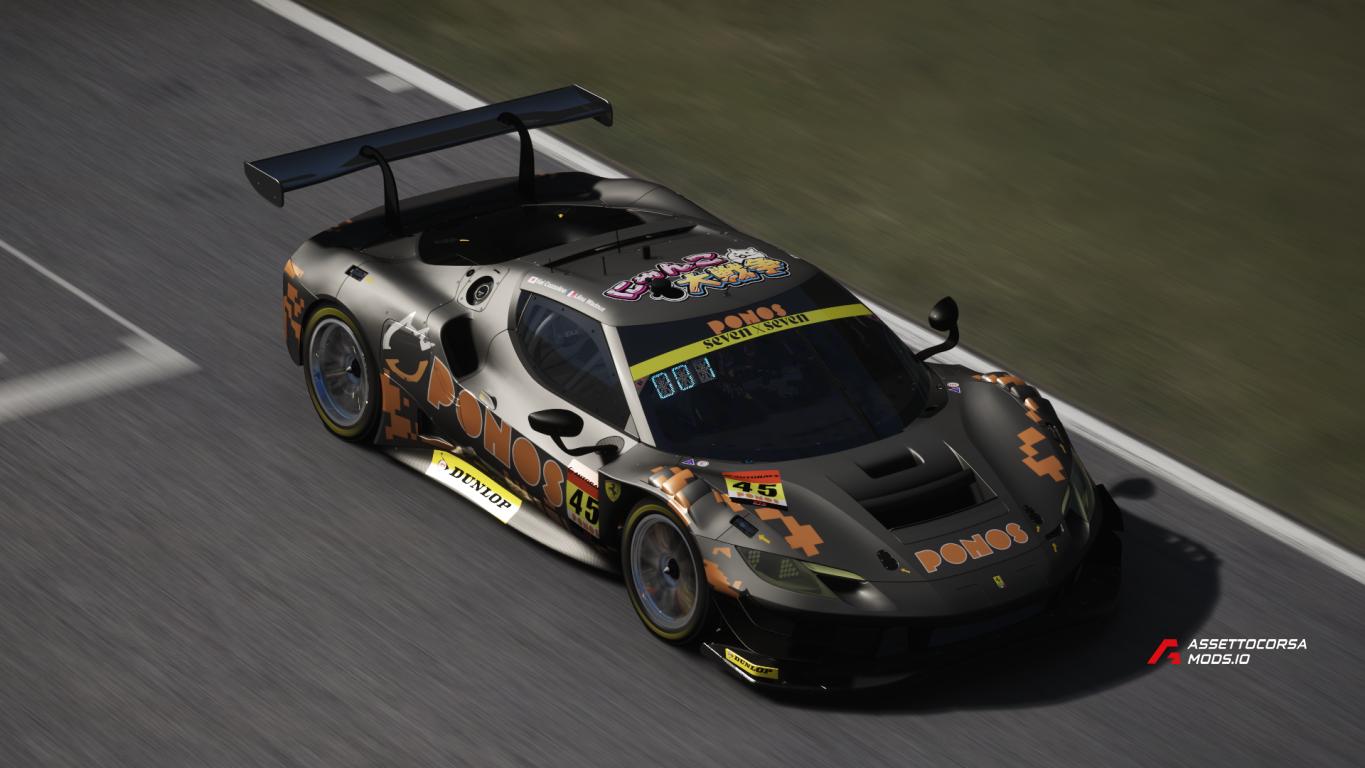 2025 #45 PONOS Racing Livery For RSS Furiano 96 V6