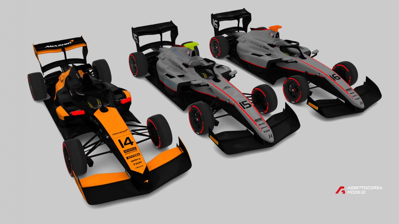 2025 FIA F3 Championship - HITECH TGR skins for acfl_f3_2025
