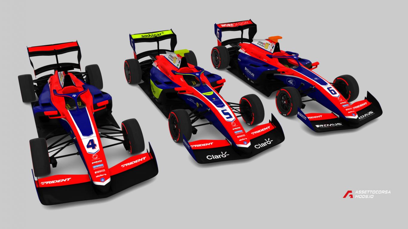 2025 FIA F3 Championship - TRIDENT skins for acfl_f3_2025