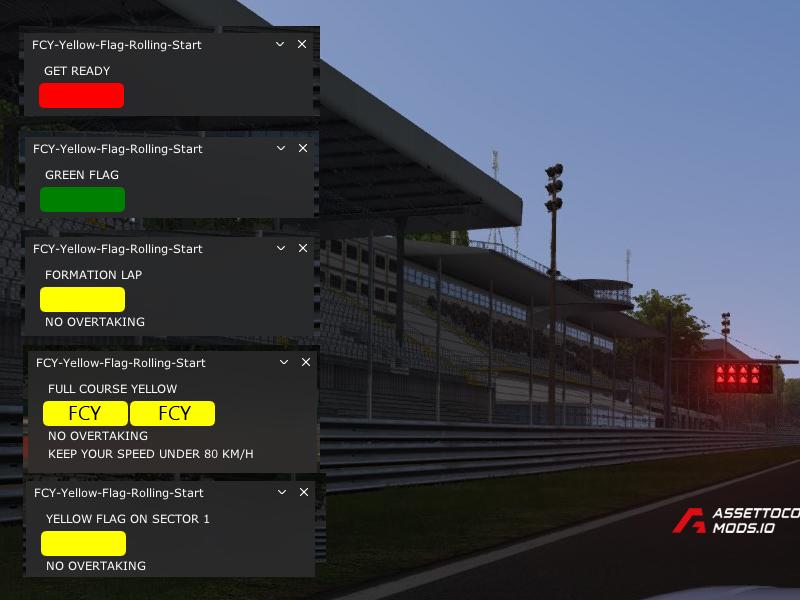 Rolling Start – Yellow Flags – Full Course Yellow