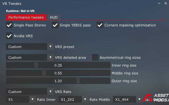 VR Tweaks