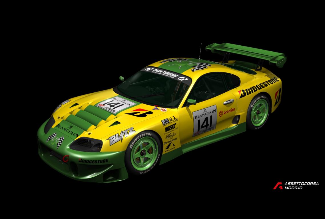 TOYOTA SUPRA JGTC BY KOLDO & VERDES GARAGE - SKIN IKU yellow