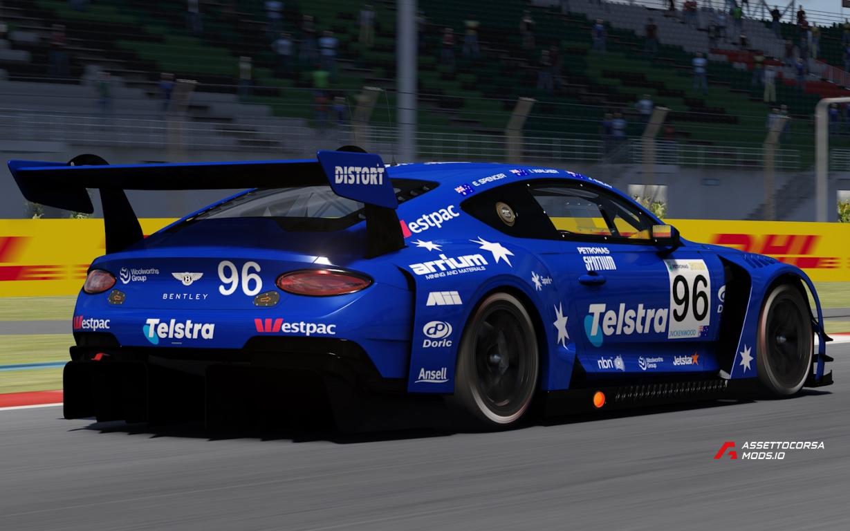 Fictional Bentley Continental GT3 2018 skinpack by Mathias