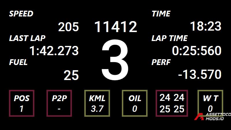 VRC Virtual Racing Cars Ultimate Dashboard