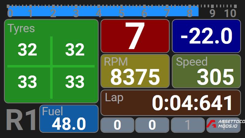 VRC Virtual Racing Cars Ultimate Dashboard