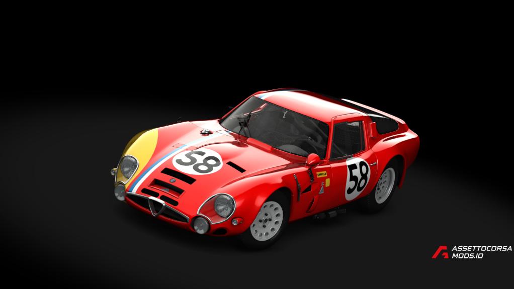 Alfa Romeo TZ2 - Reims 12h 1967 #58 (4K)