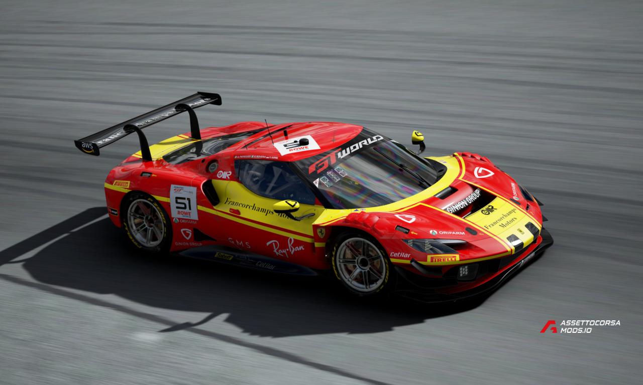 2025 GTWCE Endurance AF Corse Liveries | Furiano 96 V6