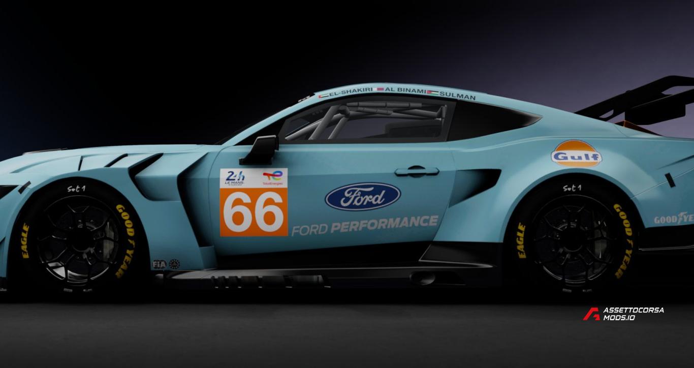 Ford Mustang GT3 Skinpack 1 (Fictional) | ROLEX24 - LM24 - NBR24 | LP FGT GT3