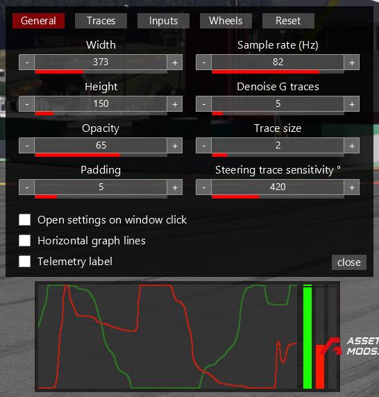 AC Pedal Telemetry Overlay