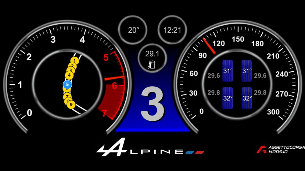 Dash for Alpine A110