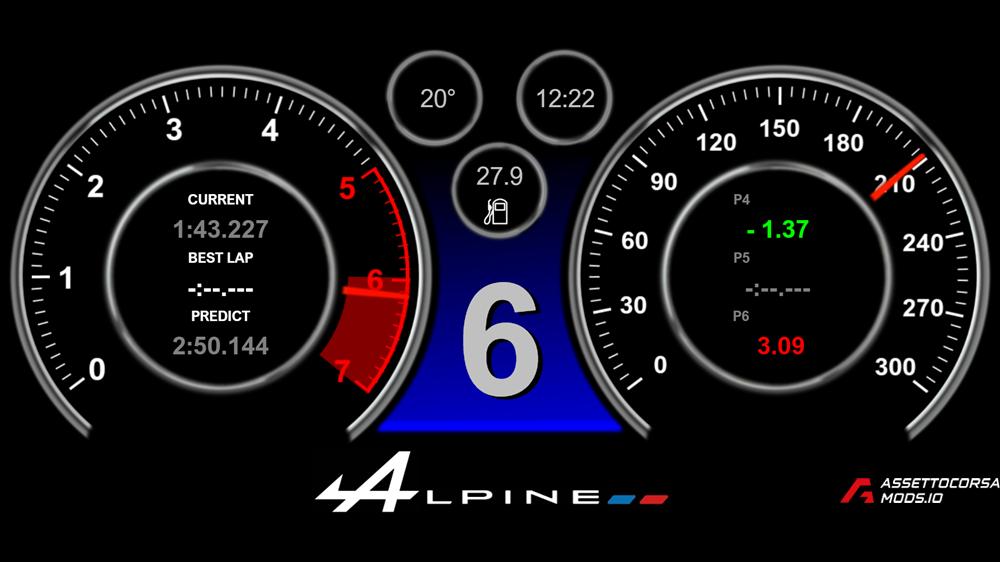 Dash for Alpine A110
