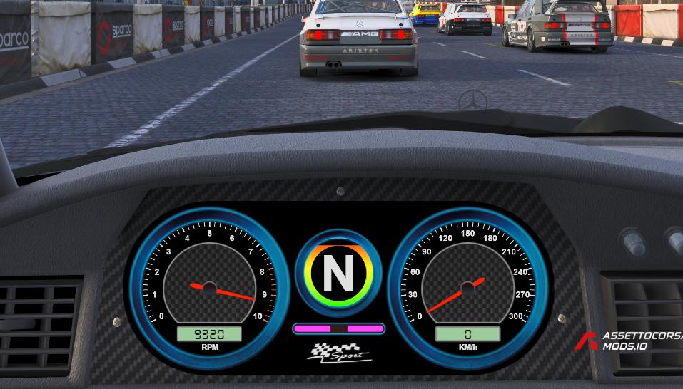 Single Dash for Sports Cars SimHub