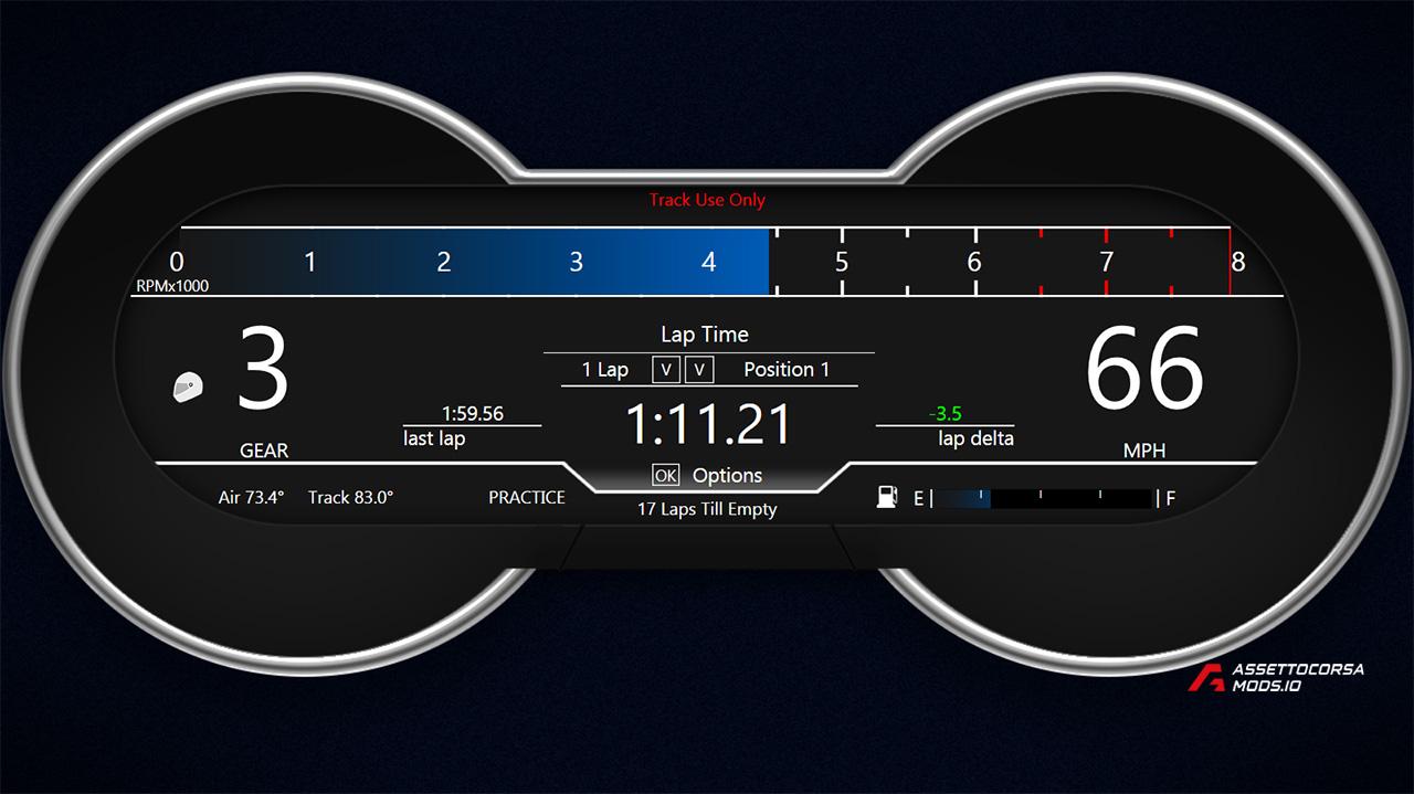 Ford Inspired SimHub Dash