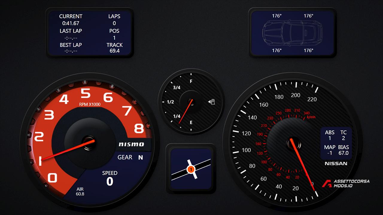 Nissan Inspired SimHub Dash