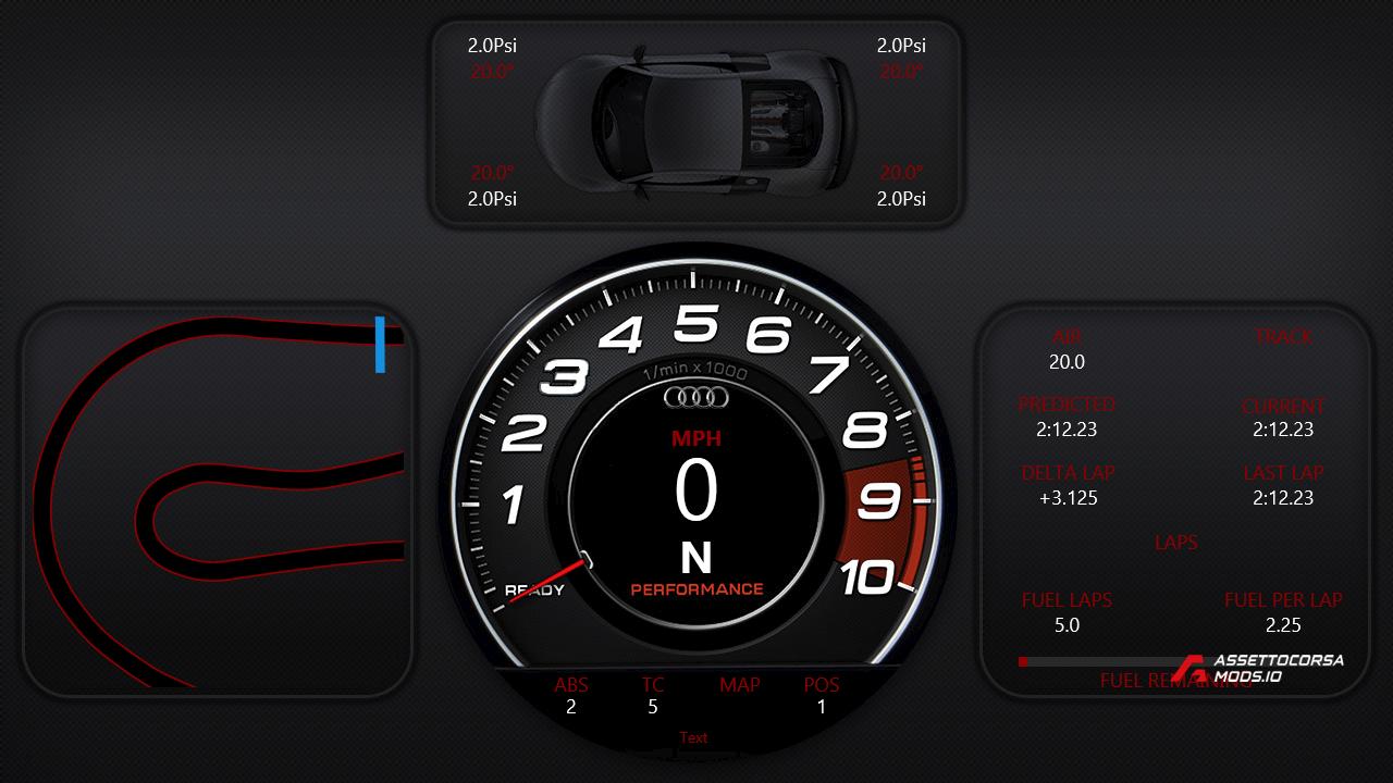 Audi Inspired SimHub Dash