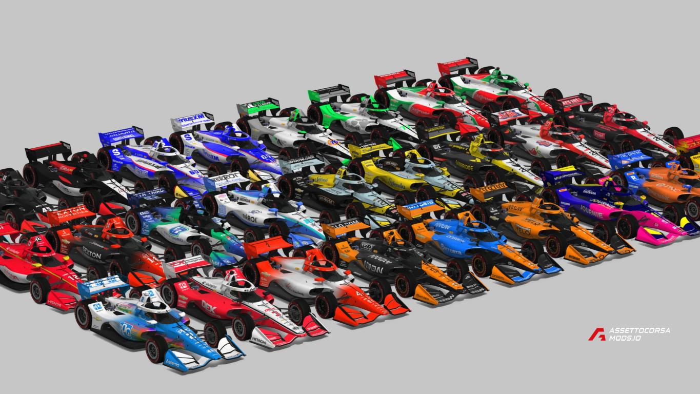 2025 IndyCar road skinpack for VRC Formula NA 2021