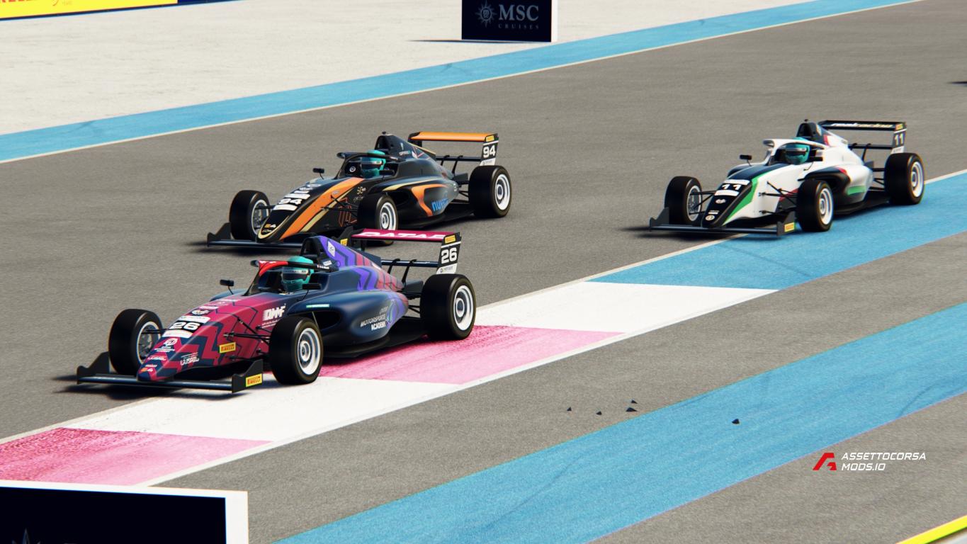 2025 E4 Championship skins for Formula RSS 4 2024