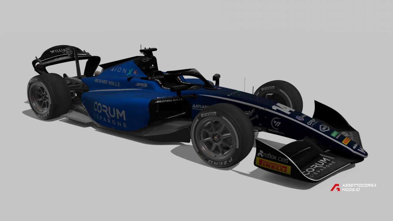 ART Grand Prix F2 2025 liveries for VRC Formula Beta 2024
