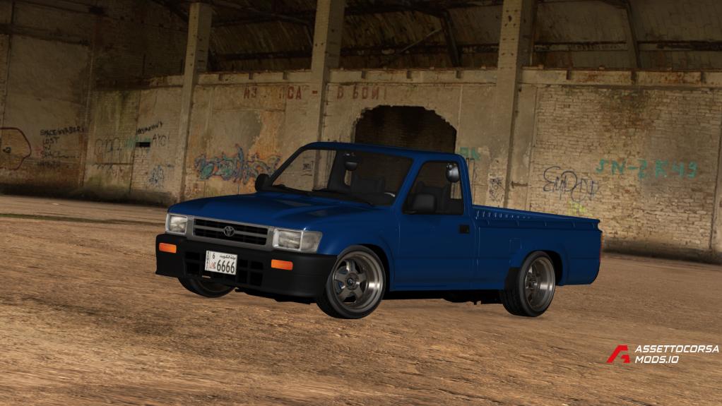 Toyota Hilux 1992 Red Five V6 Version zEdit